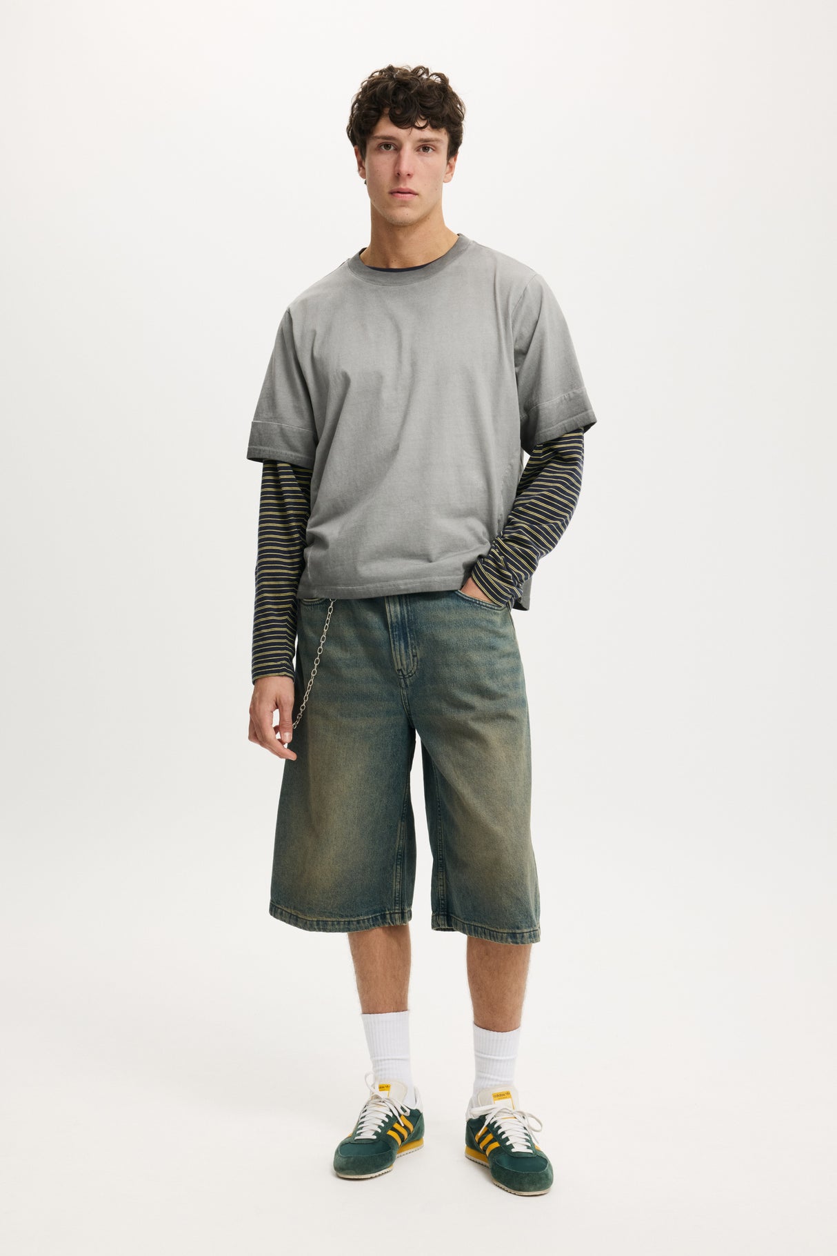 Cotton On Men's Y2K Jorts - Washed Blue