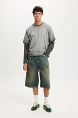 Cotton On Men's Y2K Jorts - Washed Blue