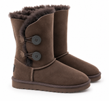 Australian Leather Ugg 2Button Classic Short - Chocolate - AU5
