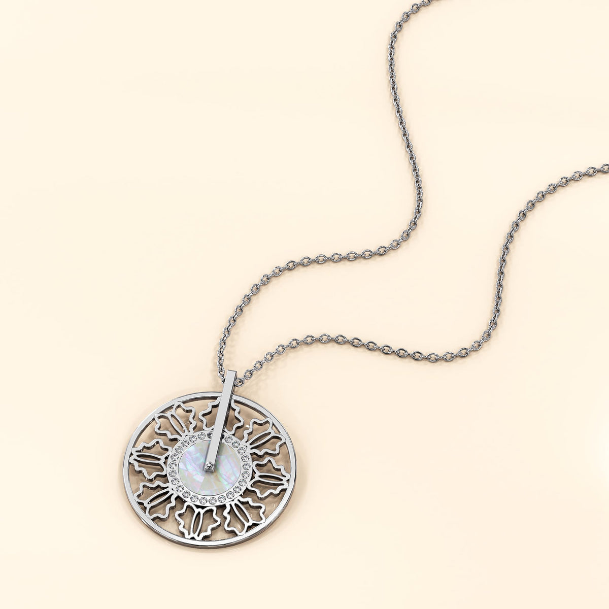 Boxed 2pc White Gold Layered Jewellery Gift Set