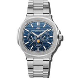 Christophe Duchamp L'envie Moonphase - Blue Dial & 316L Stainless Steel Strap