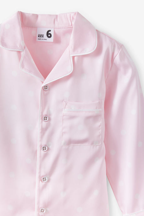 Cotton On Kids Lullaluxe Long Sleeve Pj Set - Tea Party Pink/Aria Spot
