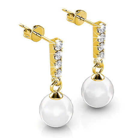 Krystal Couture Lustrous Earrings Embellished with SWAROVSKI Crystals