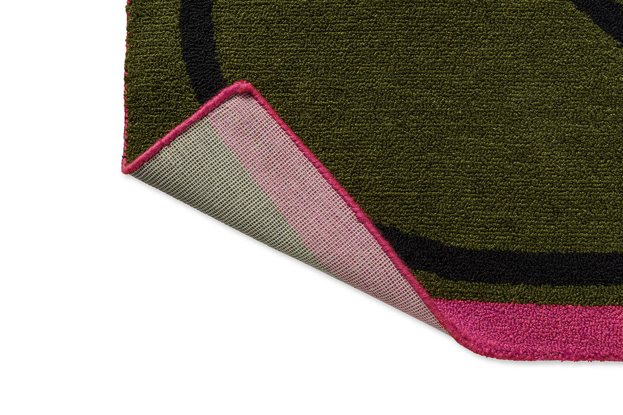 Orla Kiely Linear Stem Olive 464407 Outdoor Rug