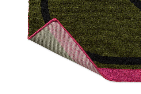 Orla Kiely Linear Stem Olive 464407 Outdoor Rug