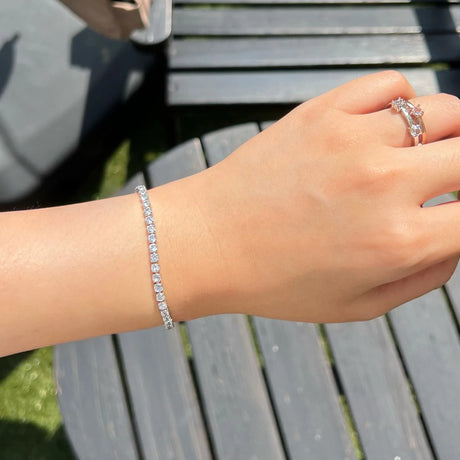 Krystal Couture Micah Tennis Bracelet Embellished with SWAROVSKI Crystals