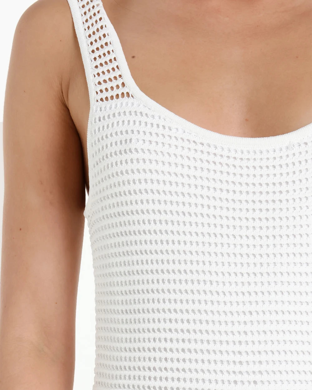 Lost In Lunar Natanya Knit Dress - White