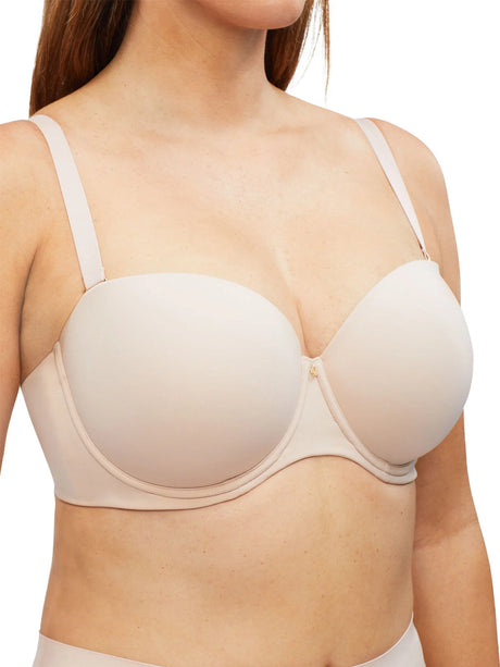 Nancy Ganz Body Define Strapless Bra - Warm Taupe