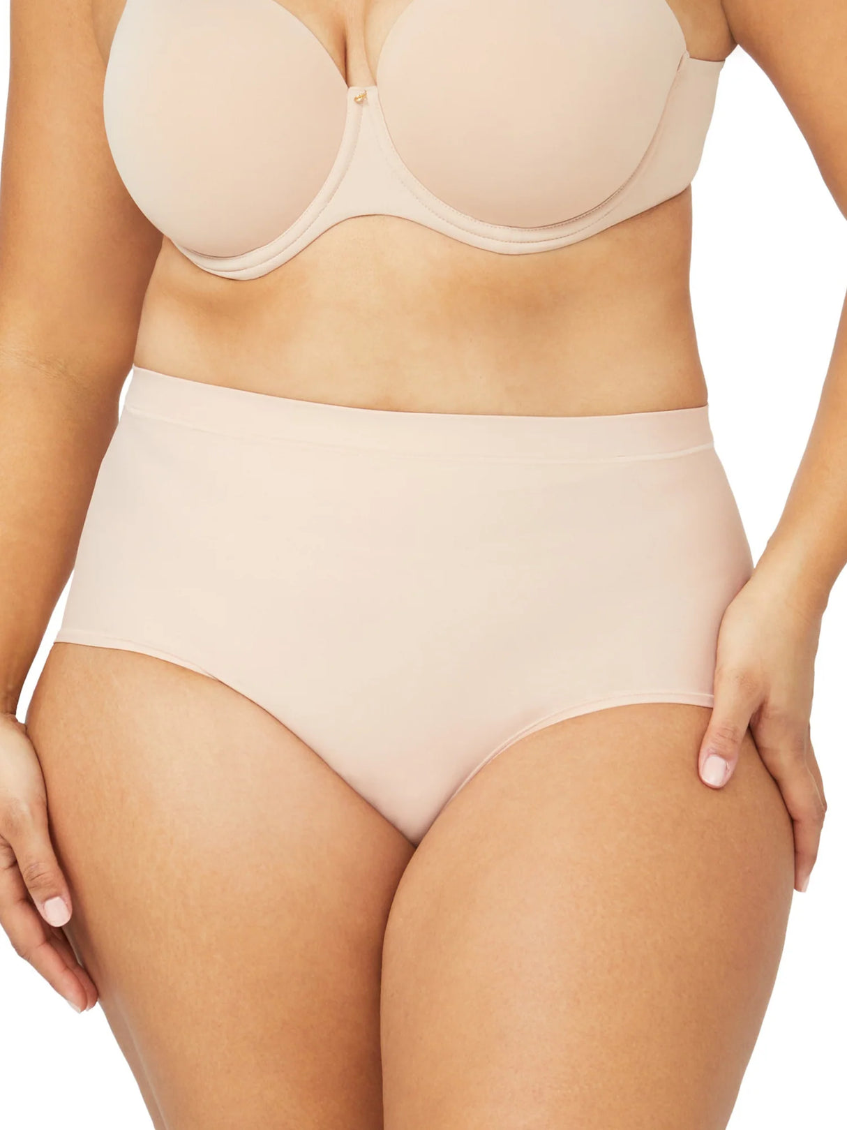 Nancy Ganz Body Sculpt Waisted Brief - Cameo