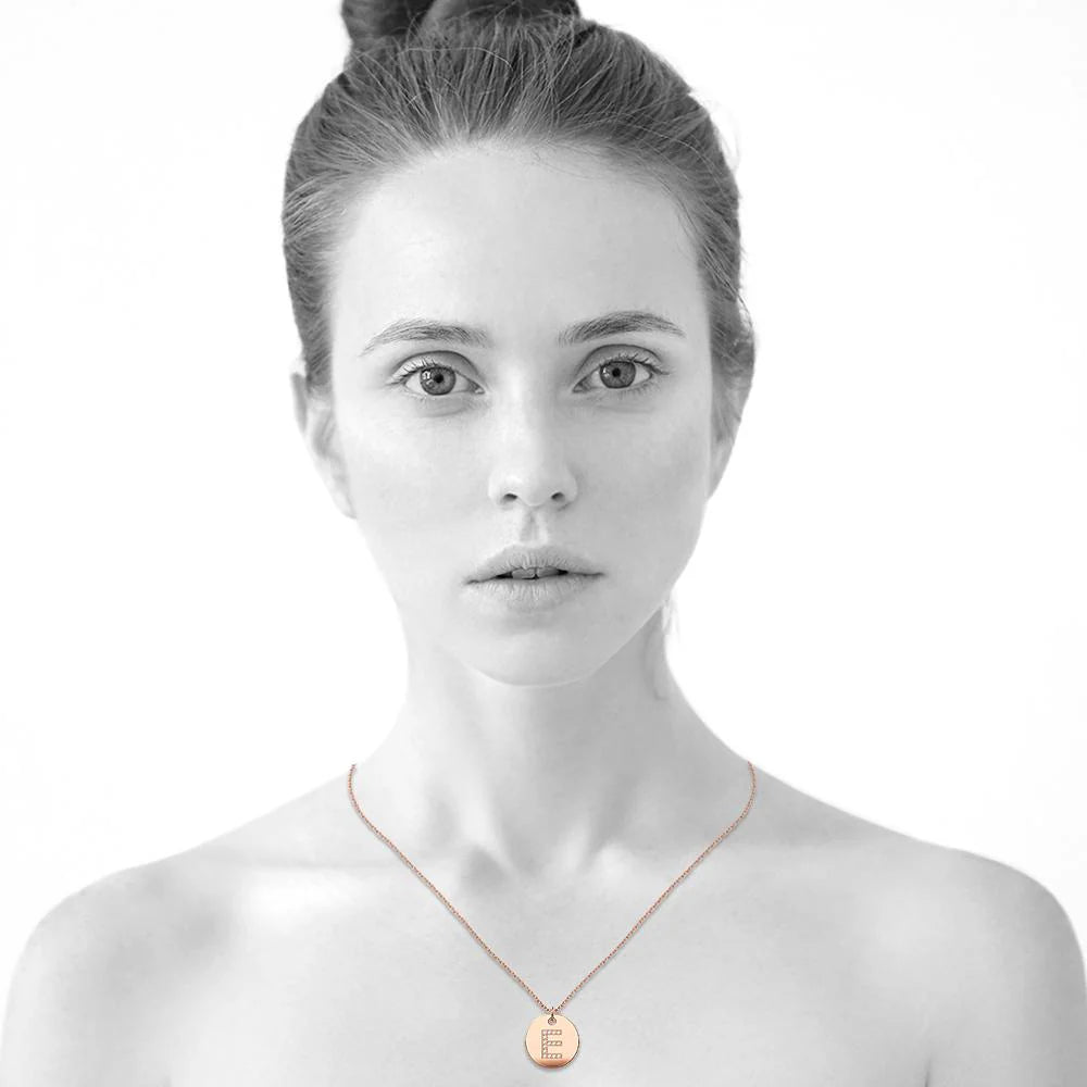 Bullion Gold Initials Fabulous Alphabet Letter Necklace Rose Gold Layered Steel Jewellery