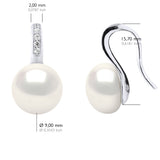 Earrings - Natural White - Longueur 42 cm