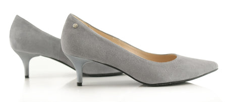 Bosccolo Womens Spike Heels Suede 200 - Grey Suede