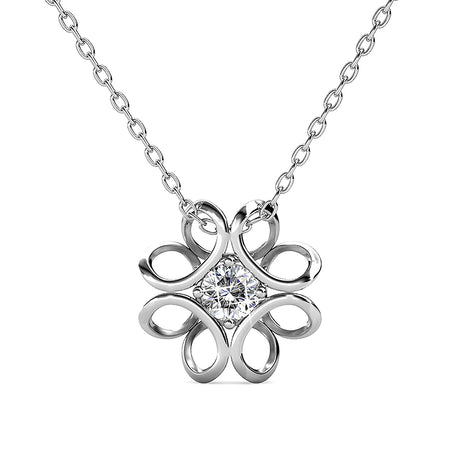 Krystal Couture Daffodil Hologram Short Necklace Embellished with SWAROVSKI Crystals