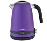 TODO 1.7L Stainless Steel Cordless Kettle Keep Warm Electric Led Water Jug - Purple