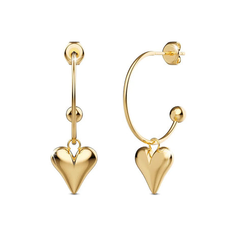Bullion Gold Love Paradise Stud Gold Layered Earrings