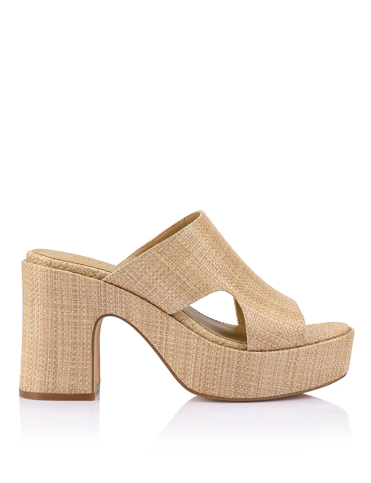 Siren Platform Sandals - Natural Raffia