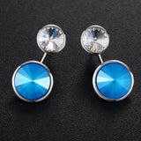 Krystal Couture Precious Duo Drop Earrings Embellished with Swarovski Crystals