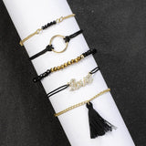 Bohemian 5-Piece Charm Bead Bracelet Set