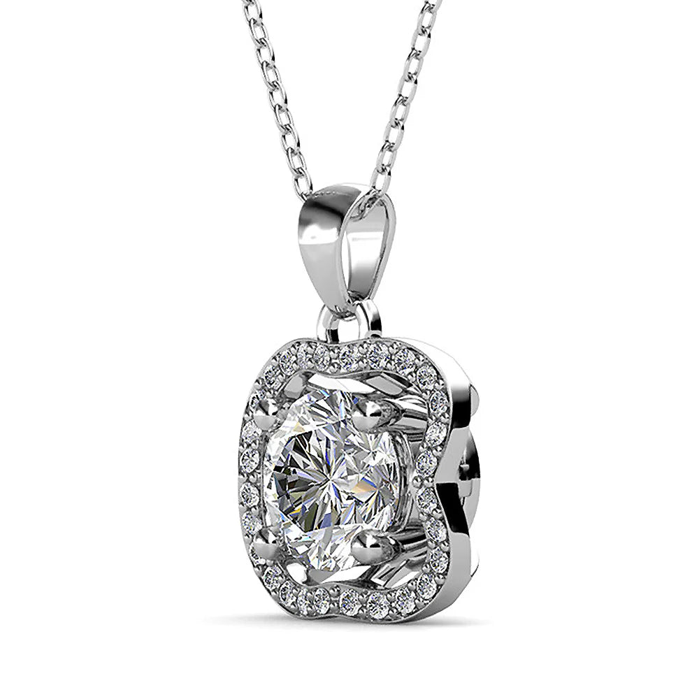 Krystal Couture Artic Floria Necklace Embellished with SWAROVSKI Crystals