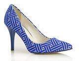 Bosccolo Womens Spike Heels Milti 2169 - Blue/White