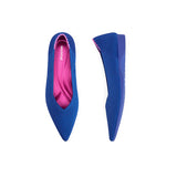 Charlotte Casual Pointed Toe Commuter Flats - Sapphire