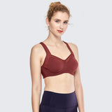 No Bounce High Support Workout Bra - Brown