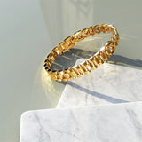 Bullion Gold Lapse Gold Layered Stainless Steel Bracelet