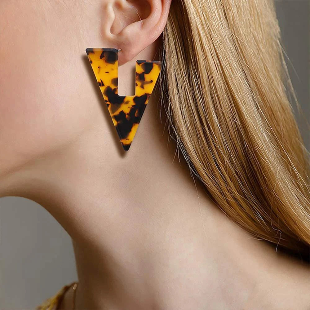 Obsession Classic Leopard Print Statement Earrings