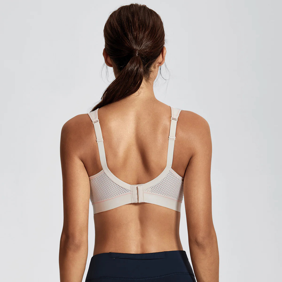 High Impact Bounce Control Wireless Workout Bra - Beige