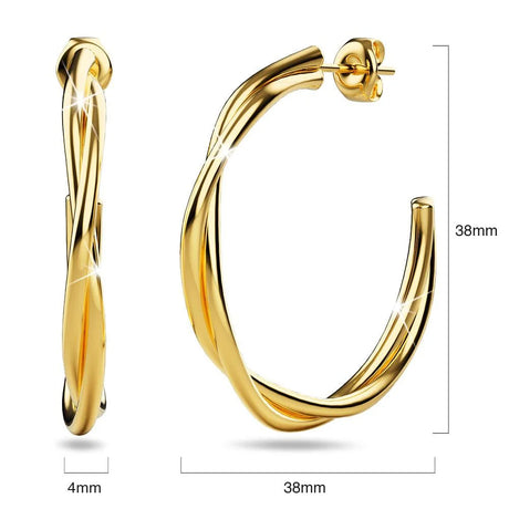 Bullion Gold Elsa Gold Stud Earrings