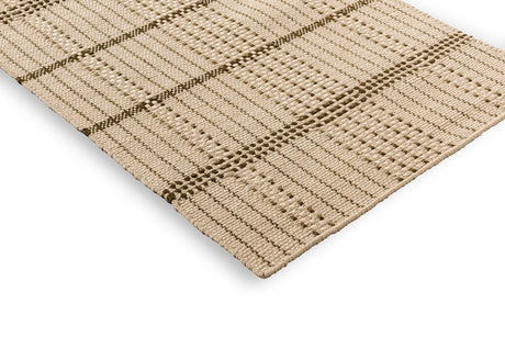 Brink & Campman Zona Olive Stitch 495707 Runner Outdoor Rug