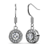 Krystal Couture Angel Halo Hook Earrings Embellished with SWAROVSKI Crystals