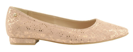 Bosccolo Womens Ballerina - Silver Plated Pale Pink
