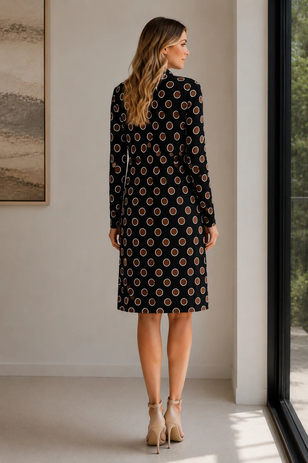 Worship Women's Long Length Jacket - Navy Print