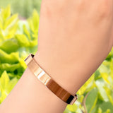 Bullion Gold Avenue Classic Cuff Bangle Rose Gold - 8mm