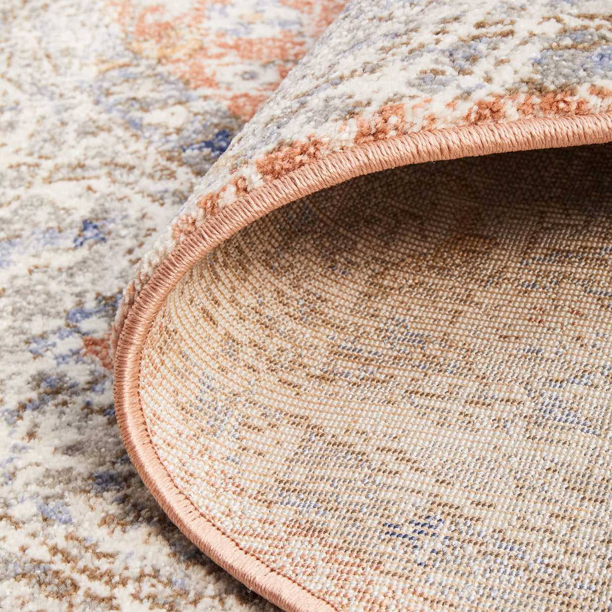 Mayfair Lorissa Peach Round Rug