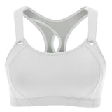 High Impact Lightly Padded Wireless Active Bra - White