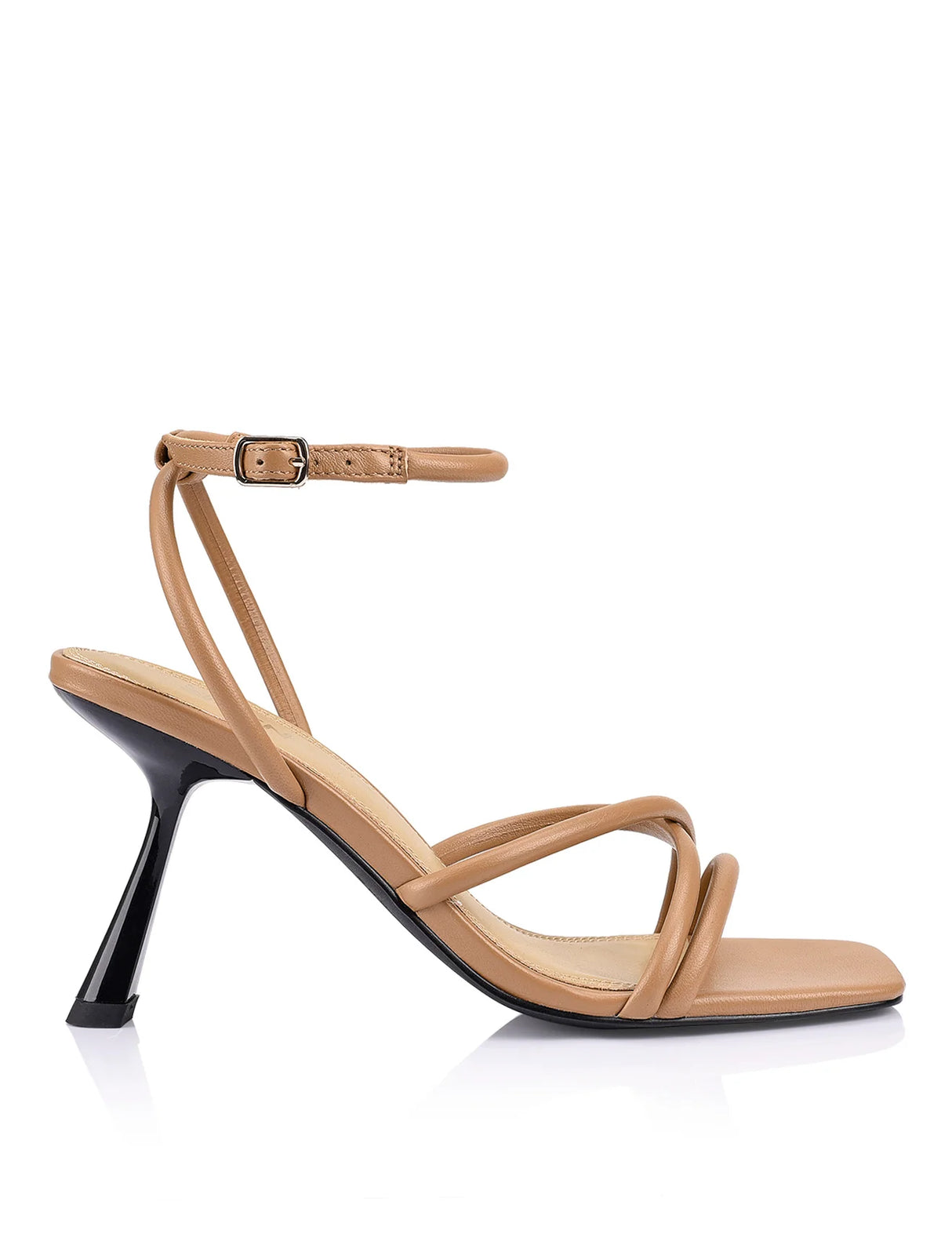 Siren Heeled Sandals - Soft Tan Leather