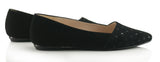 Bosccolo Womens Ballerina - Black Suede
