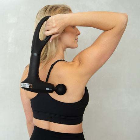FitSmart FS-4500 I-Reach Massage Device Gun Head 5 Attachments Black