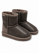 Australian Leather Ugg Classic Mini Snake Skin - Chocolate - AU6