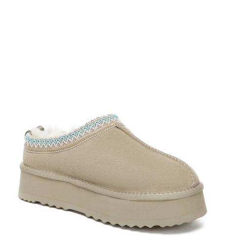 Ventus Cow Suede Platform in Sand