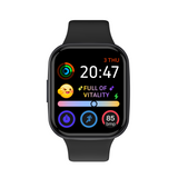 Bluetooth Smart Watch 1.83" Touch Screen Heart Rate BT 5.3 - Black