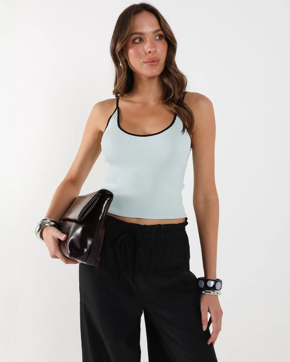 Lost In Lunar Sin Tank - Ice Blue