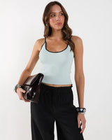 Lost In Lunar Sin Tank - Ice Blue