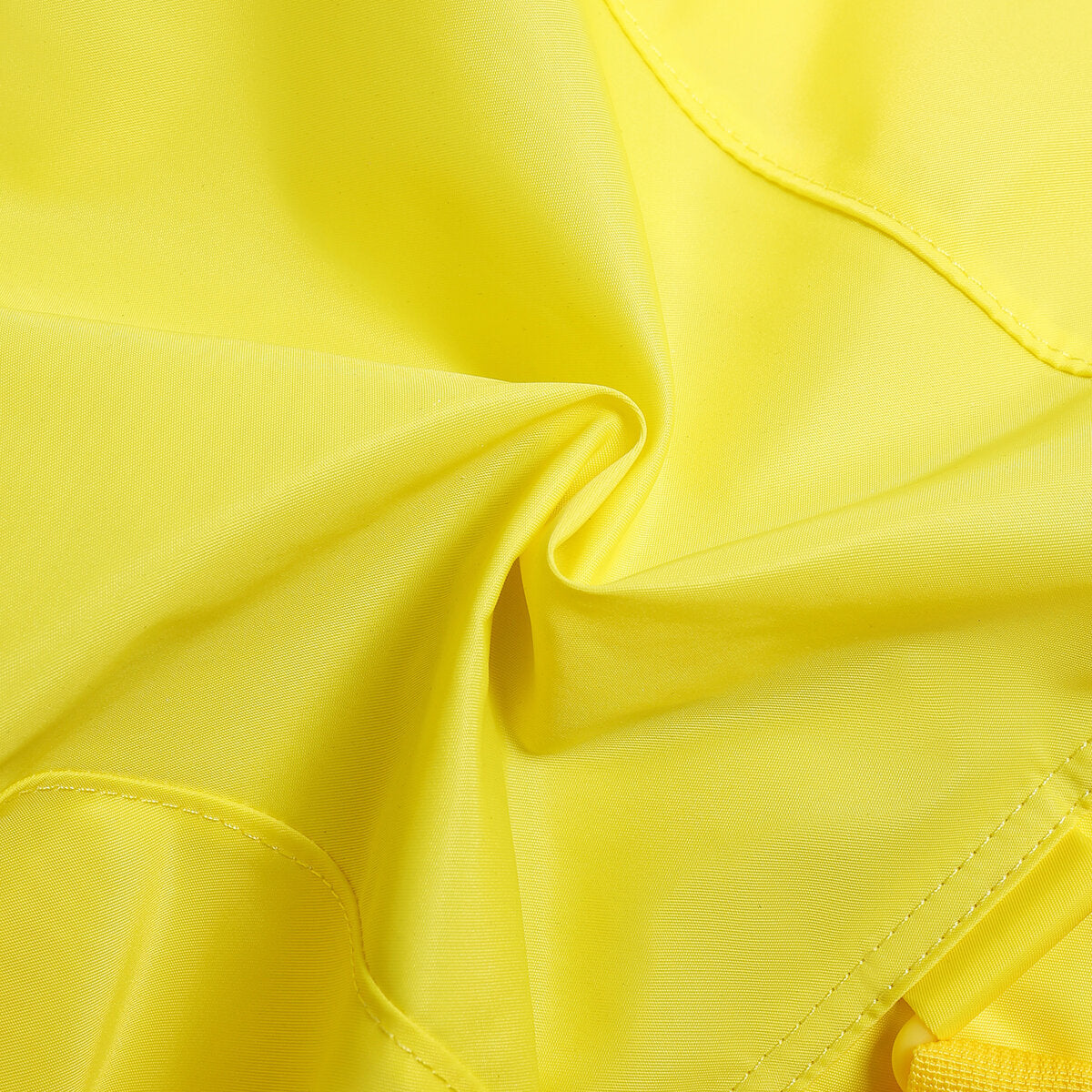 Nylon Drawstring Flap Backpack - Yellow