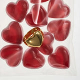 Bullion Gold Heart's Desire Signet Gold Layered Ring in 16mm