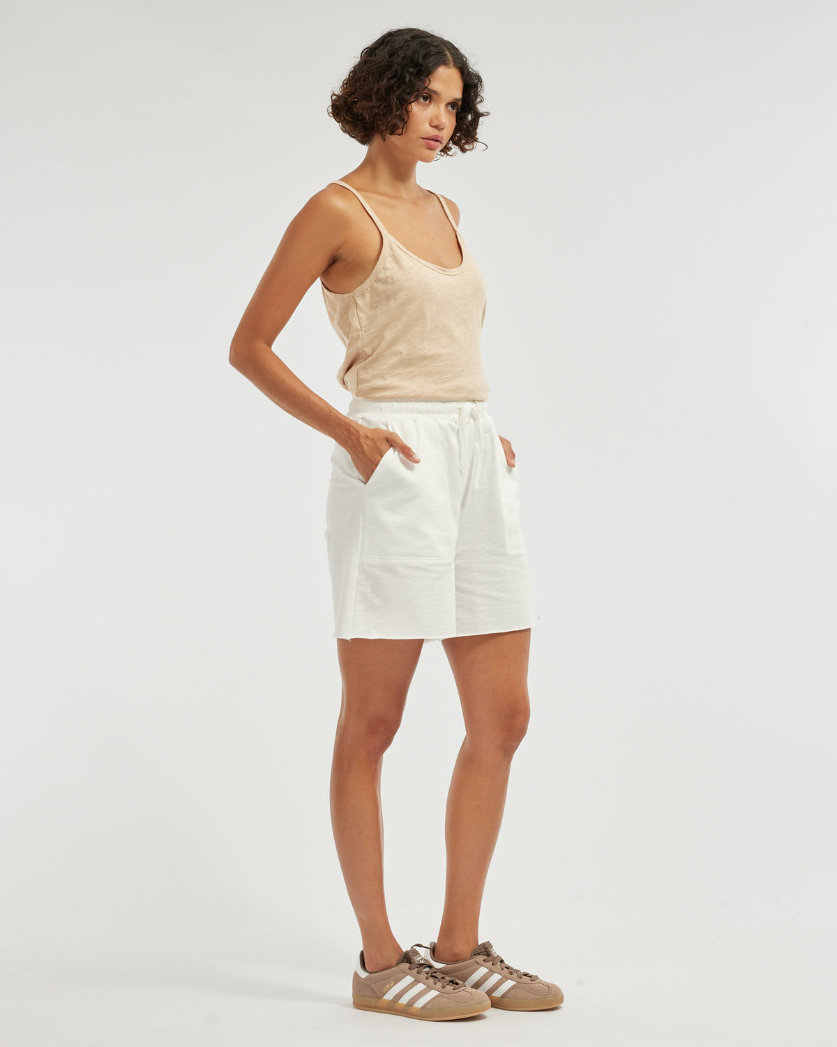 Amelius Kendall Raw Hem Short - White