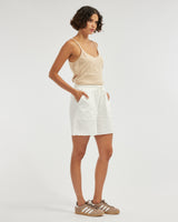 Amelius Kendall Raw Hem Short - White