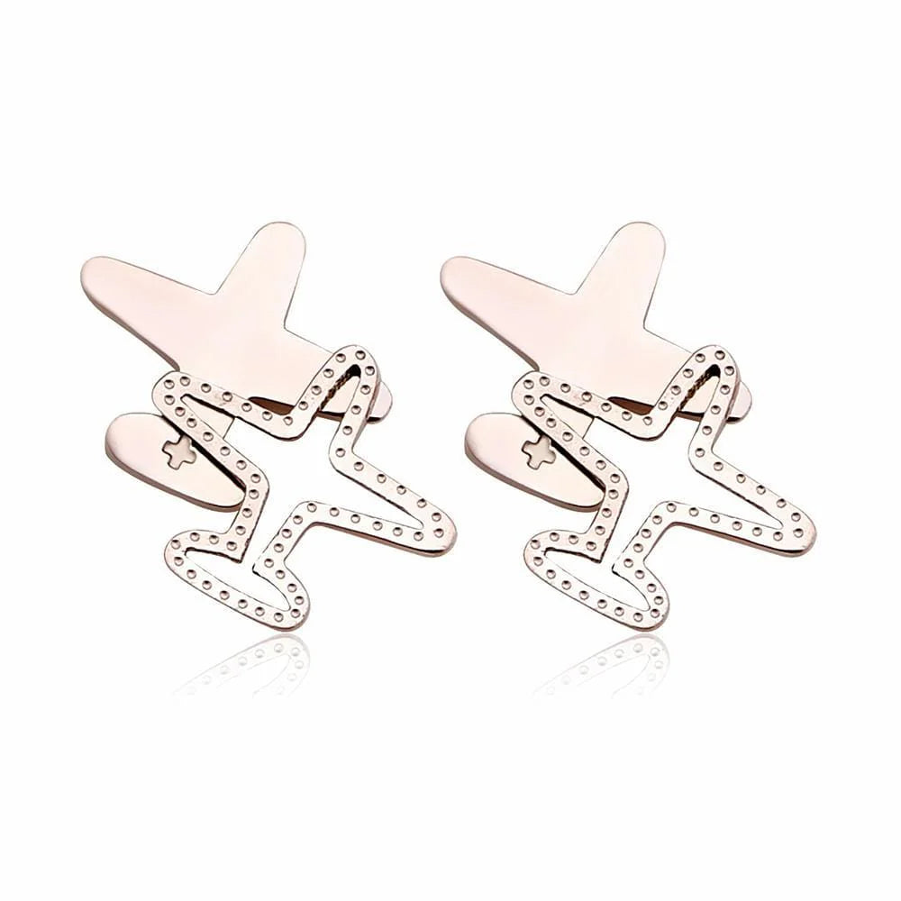 Bullion Gold Duo Plane Earrings